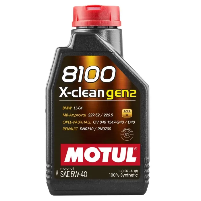 Олива моторна MOTUL 8100 X-clean gen2 5W-40 1 л (102786)