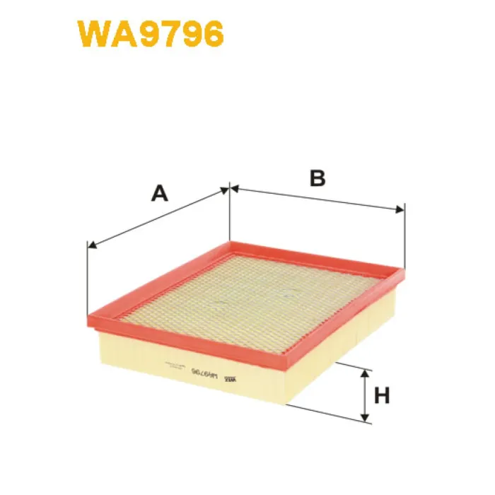 Фільтр повітря Ford Edge, Galaxy III, Mondeo V, S-Max II Wix Filters (WA9796)