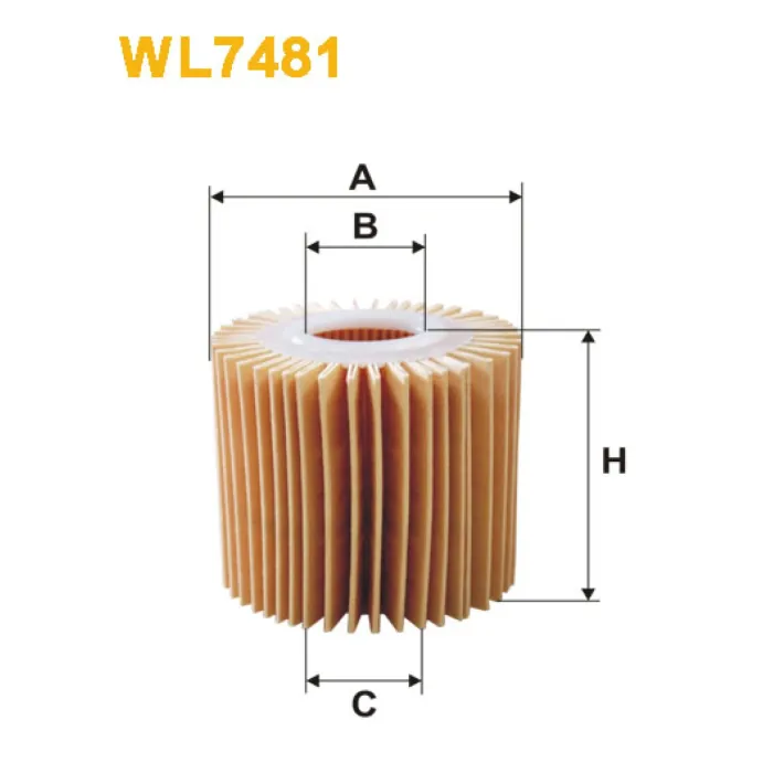 Фільтр оливи Toyota IQ, Urban Cruiser, Yaris II Wix Filters (WL7481)