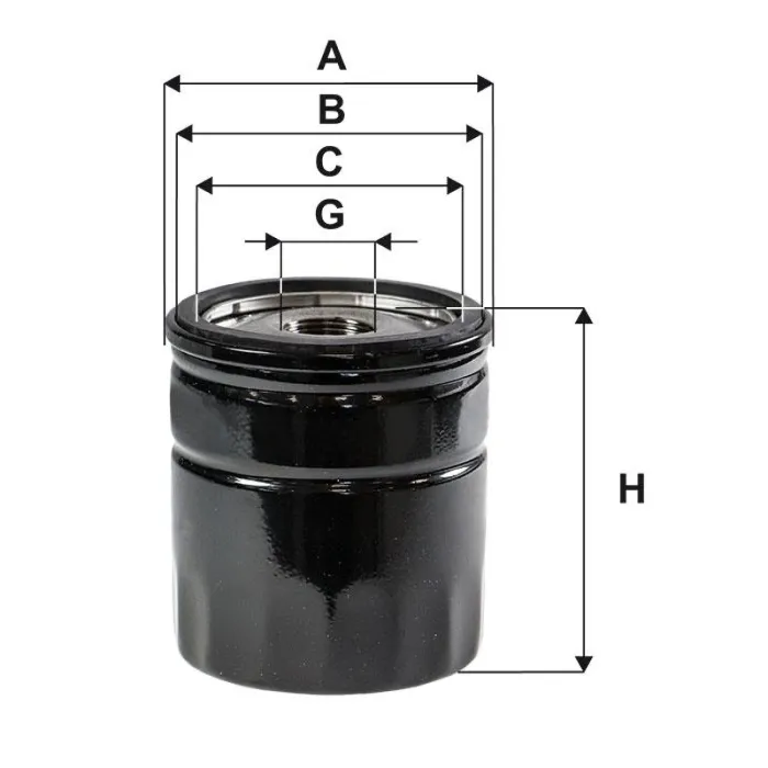 Фільтр оливи FORD Tourneo Custom 2012, Transit 2014, Transit Custom 2012 Wix Filters (WL7542)