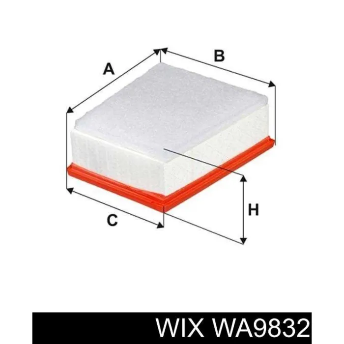 Фільтр повітря Renault Espace V, Megane IV, Talisman Wix Filters (WA9832)