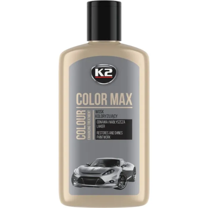 Поліроль восковий для кузова K2 Color Max сріблястий 250 мл (K020SILVER )