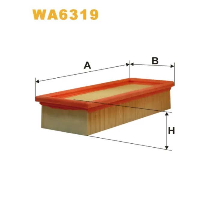 Фільтр повітря Wix Filters (WA6319) (Rover Metro, MG (ZR/ZS/ZT), Rover 100, Rover 200, Rover 25, Rover 400)