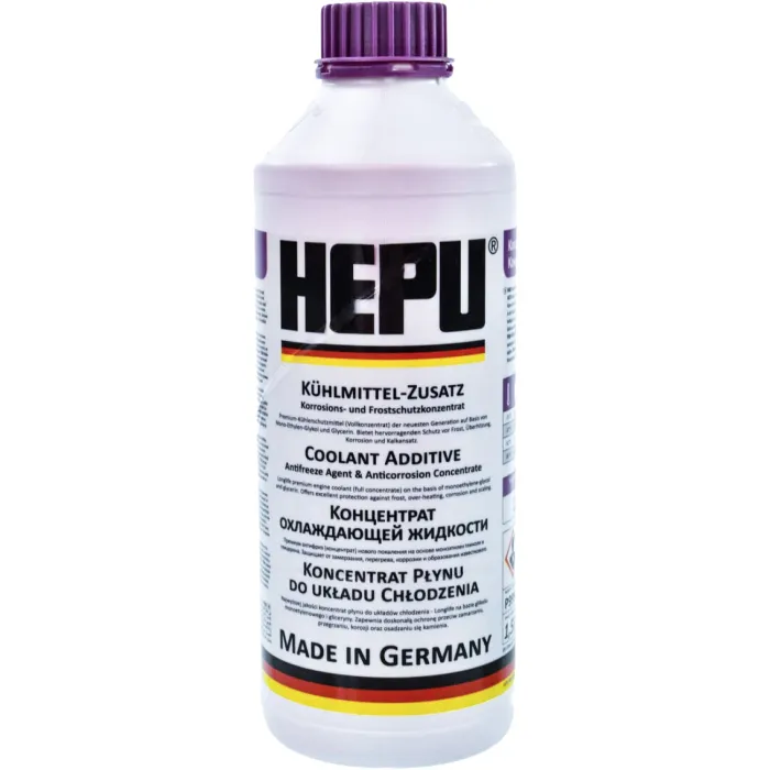 Рідина охолоджуюча HEPU Антифриз G13 фіолетова концентрат 1,5 л (P999-G13)