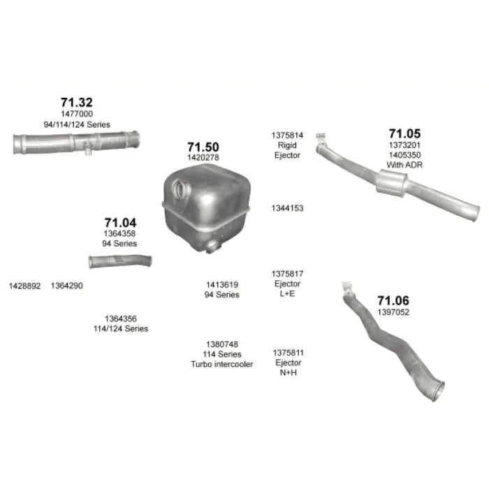 Глушник Polmostrow (71.05) - (Scania Seria 4, P, R, T, R500,)