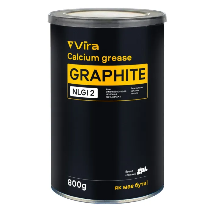 Мастило універсальне VIRA Графітне пластичне чорне 800 г (VI0600)