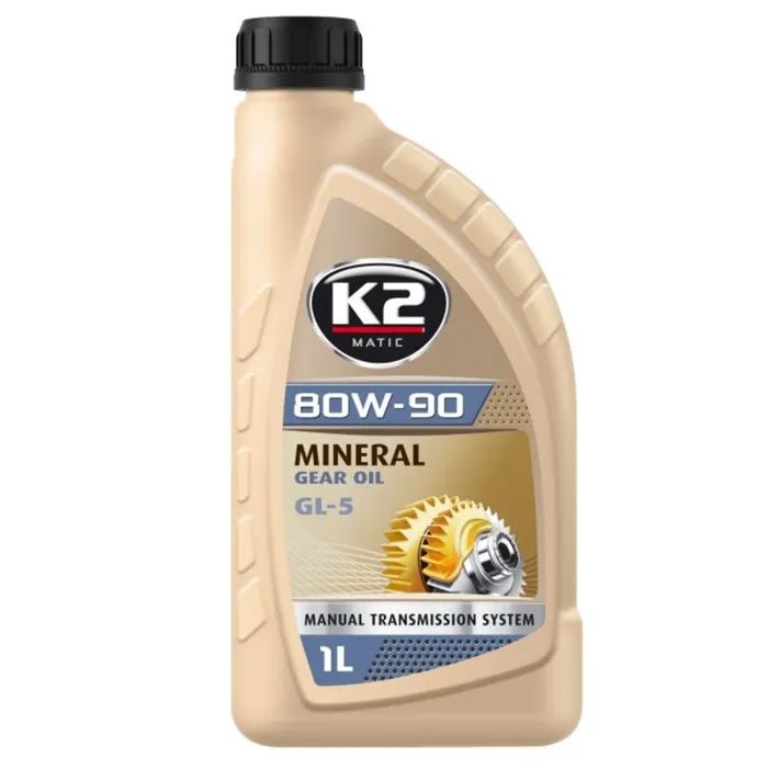 Олива трансмісійна K2 Mineral Gear Oil GL-5 80W-90 1 л (O5541E)