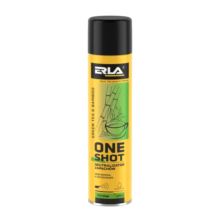 Нейтралізатор запаху та освіжувач повітря ERLA One Shot "Зелений чай і бамбук" 600 мл (R423)