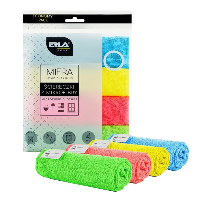 Набір серветок ERLA Mifra мікрофібра універсальні 4 шт (R1010)