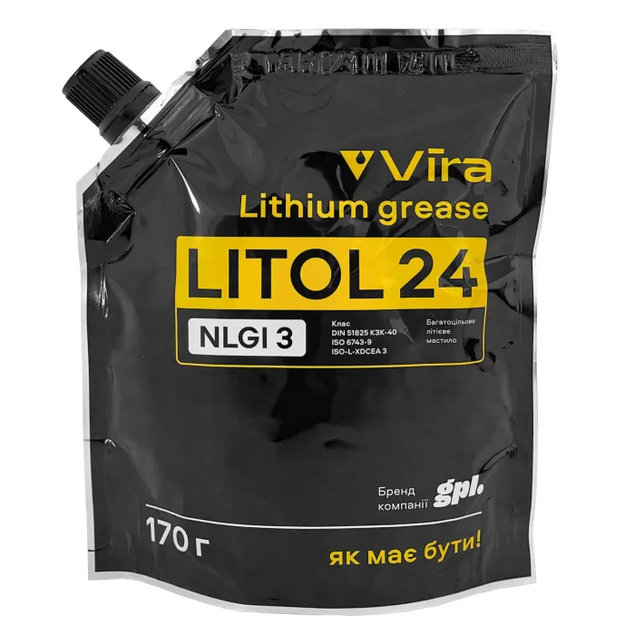 Мастило універсальне VIRA Літол-24 пластичне літієве коричневе 170 г (VI0622)