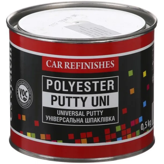 Шпаклівка універсальна CS SYSTEM Putty Uni середньозерниста поліефірна бежева 0,5 кг