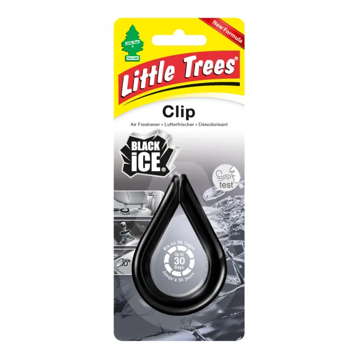 Ароматизатор для салону авто Little Trees Clip "Чорний лід" 30 г (9748.7)