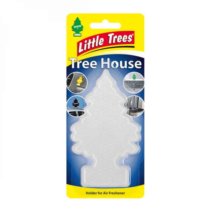 Тримач ароматизатора для салону авто Little Trees Tree House ялинка прозорий (9955)