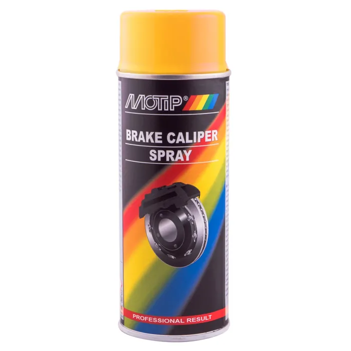 Емаль для супортів та гальмівних барабанів MOTIP Brake Caliper Spray жовта аерозоль 400 мл (04097)