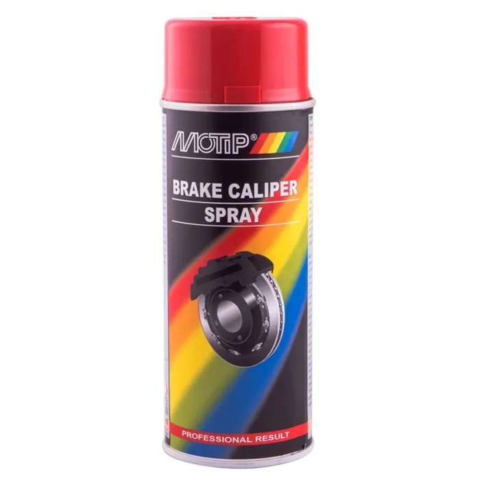 Емаль для супортів та гальмівних барабанів MOTIP Brake Caliper Spray червона аерозоль 400 мл (04098)