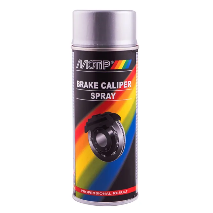 Емаль для супортів та гальмівних барабанів MOTIP Brake Caliper Spray срібна аерозоль 400 мл (04096)
