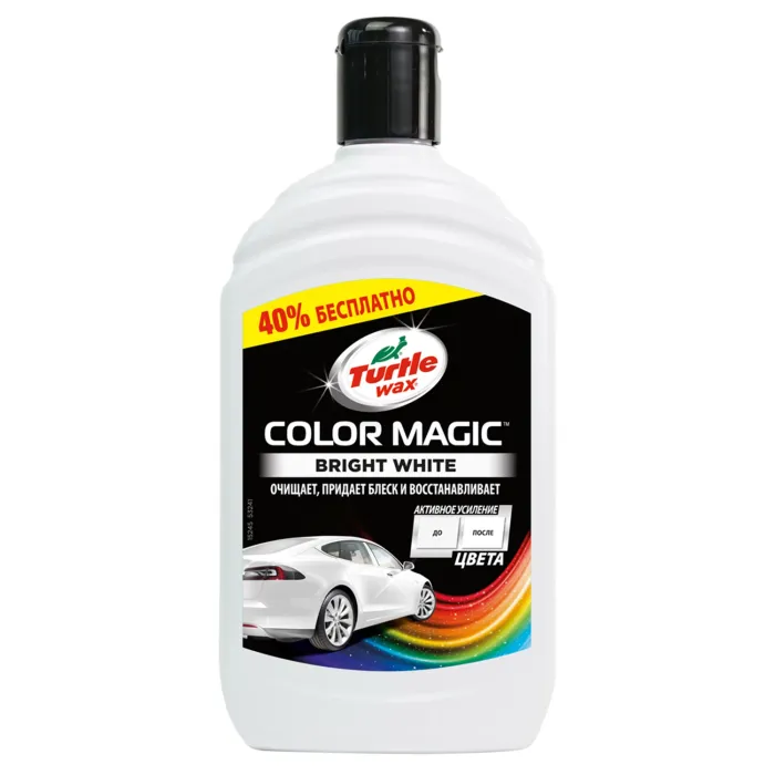 Поліроль для кузова TURTLE WAX Color Magic білий 500 мл (53241)