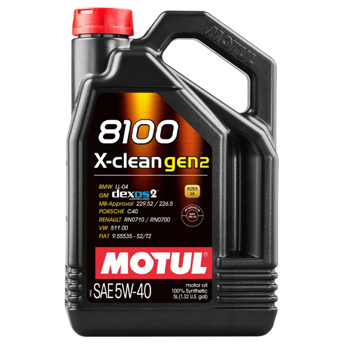 Олива моторна MOTUL 8100 X-clean gen2 5W-40 5 л (109762)