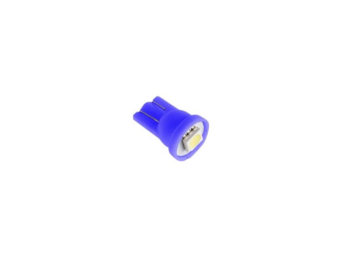 Светодиодная лампа AllLight T10  1 диод 5050 W2,1x9,5d 12V 0,45w BLUE