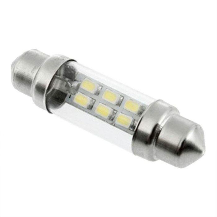 Светодиодная лампа AllLight T11  6 диодов 1210 S8.5 36mm 12V White