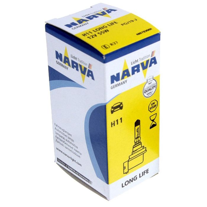 Галогеновая лампа NARVA 48078 H11 12V 55W PGJ19-2 LONG LIFE