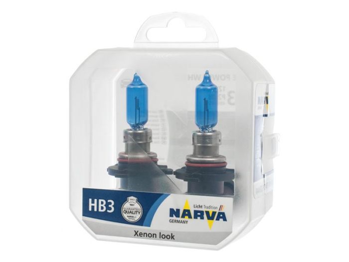 Комплект галогеновых ламп NARVA 48625 TWIN SET HB3 12V 60W RANGE POWER WHITE