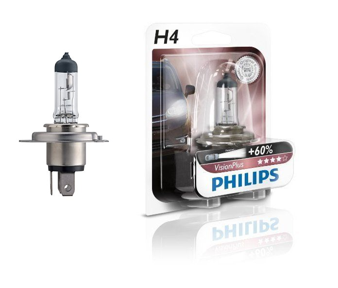 Галогеновая лампа PHILIPS 12342PRB1 H4 60/55W 12V P43t Premium