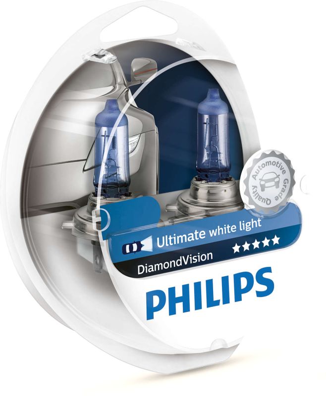 Комплект галогеновых ламп PHILIPS 12362DVS2 H11 55W 12V PGJ19-2 Diamond Vision