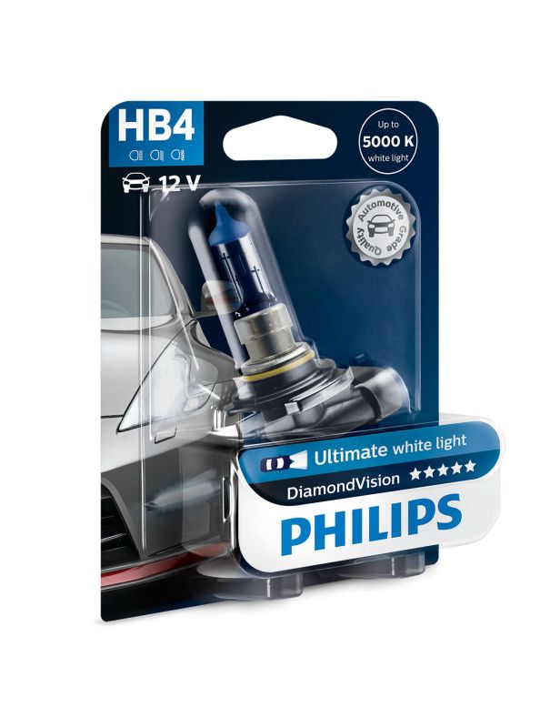 Галогеновая лампа PHILIPS 9006DVB1 HB4 55W 12V P22d DiamondVision