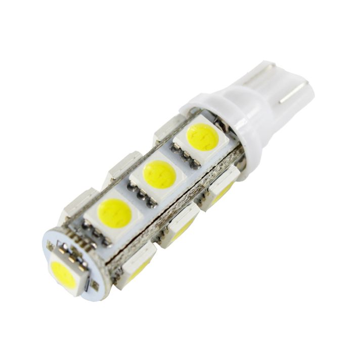 Светодиодная лампа AllLight T10 13 диодов  SMD-5050 W2,1x9,5d 12V WHITE