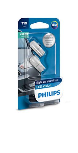 Комплект светодиодных ламп Philips 12791B2 T10 LED 4500K 12V B2
