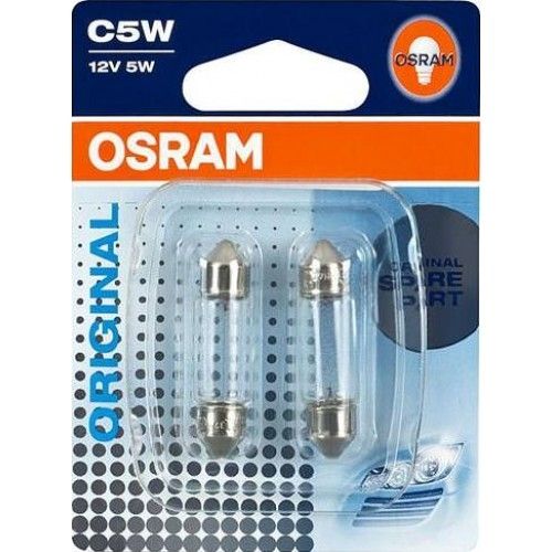 Указательные лампа накаливания OSRAM 6418-02B C5W 36mm 12V SV8.5-8 10X2 Blister