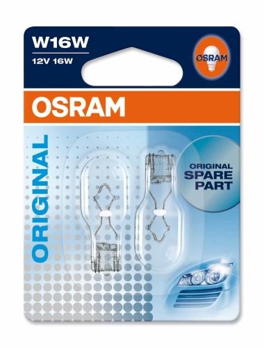 Указательные лампа накаливания OSRAM 921-02B W16W 12V W2,1X9,5 2X10 Blister