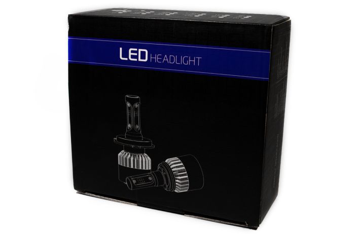 Комплект LED ламп HeadLight S2 H7 5000K 8000lm с вентилятором