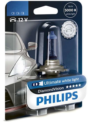 Галогеновая лампа PHILIPS 12336DVB1 H3 55W 12V PK22s DiamondVision 1pcs. blister