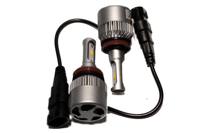 Комплект LED ламп HeadLight S2 H11 5000K 8000lm с вентилятором