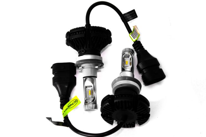 Комплект LED ламп AllLight X3 H11 50W 6000K 6000lm с радиатором и светофильтрами (3000K/8000K)