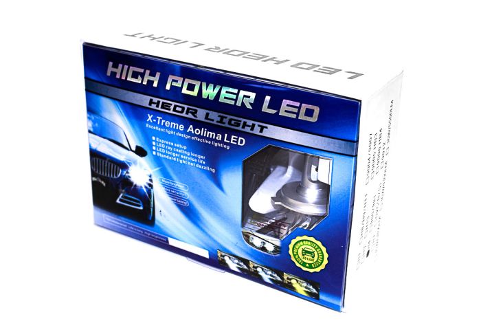 Комплект LED ламп AllLight F2 H4 50W 6500K 7000lm с вентиляторами (Philips technology)