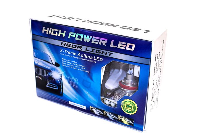 Комплект LED ламп AllLight F2 H11 50W 6500K 7000lm с вентиляторами (Philips technology)