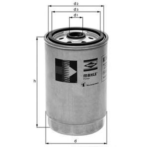 Топливный фильтр Mahle KC117 DAF