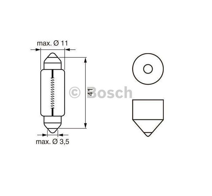 Галогеновая лампа BOSCH Pure Light K10W 10W 12V SV8.5-8 (1987302210)