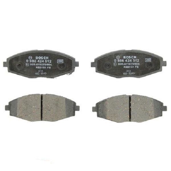 Тормозные колодки Bosch дисковые передние CHEVROLET/DAEWOO Lanos/Matiz ''F ''0.8-1.5 0986424512