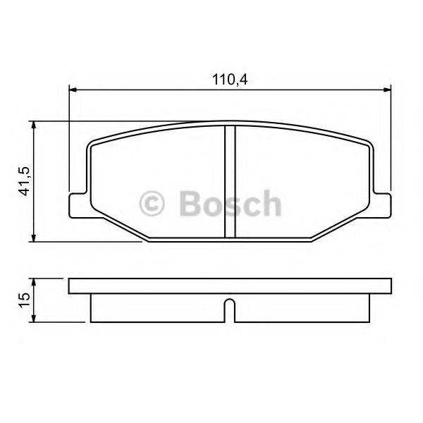 Тормозные колодки Bosch дисковые передние SUZUKI Jimny 0986460935