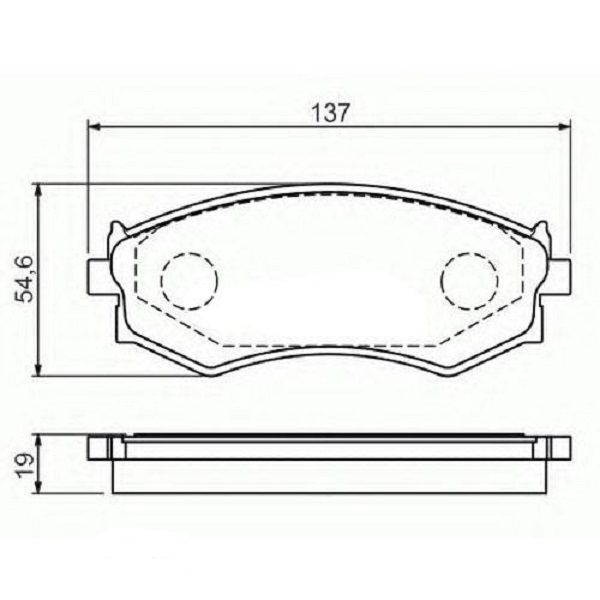 Тормозные колодки Bosch дисковые передние NISSAN Maxima QX 2.0i 94-00 0986461139