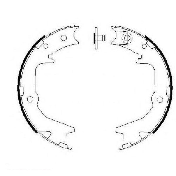 Тормозные колодки Bosch задние MITSUBISHI Galant/Lancer/Outlander 92 0986487683