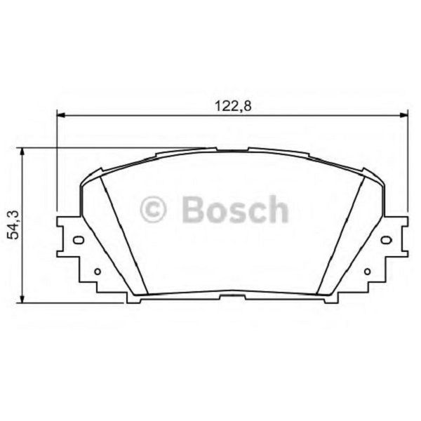Тормозные колодки Bosch дисковые передние TOYOTA Yaris/Prius ''F "06 0986494196