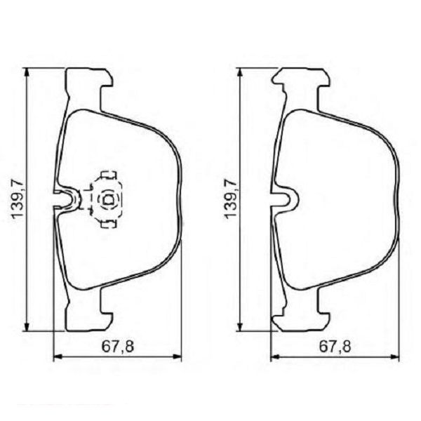 Тормозные колодки Bosch дисковые задние BMW 3/5/6/7X5/X6 "R "02>> 0986494325