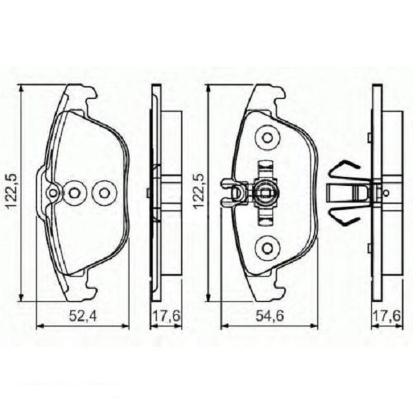 Тормозные колодки Bosch дисковые задние PR2 MB W204 "07 0986495105