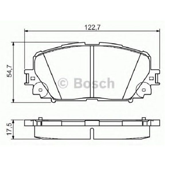 Тормозные колодки Bosch дисковые передние TOYOTA Yaris/Prius ''F "06>> PR2 0986495109