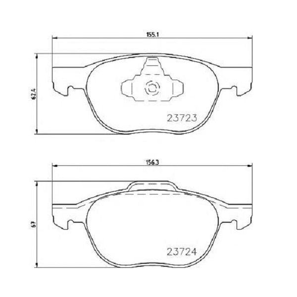 Тормозные колодки Bosch дисковые передние FORD/MAZDA/VOLVO Focus/3/V50/S400/C70/C30 0986495215